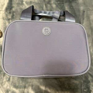 Blue hang up toiletries bag